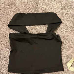 Black Strapless Tube Top